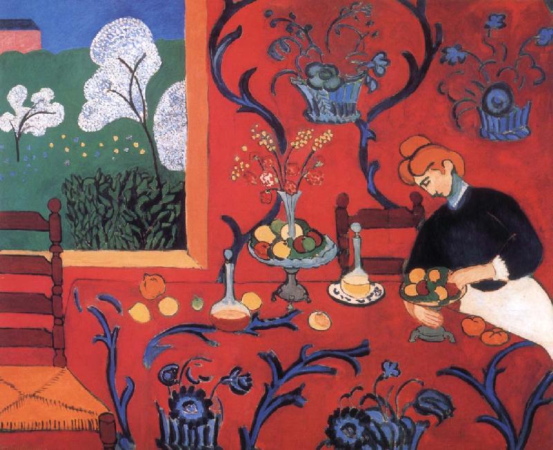 Henri Matisse Red Harmony oil painting image